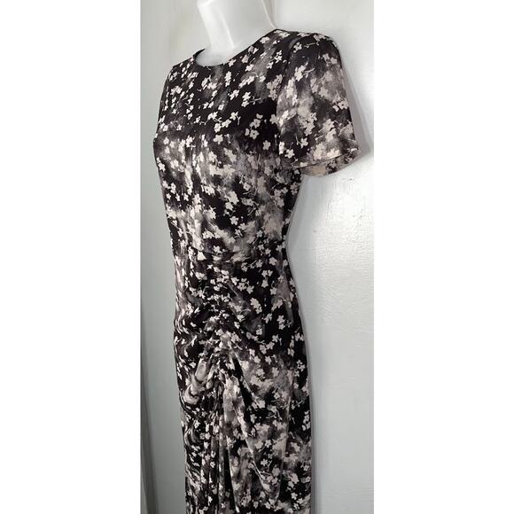 Simply Vera Wang Size XS Black Floral Chiffon Dress Whimsigoth Fairy Romantic - Picture 2 of 16